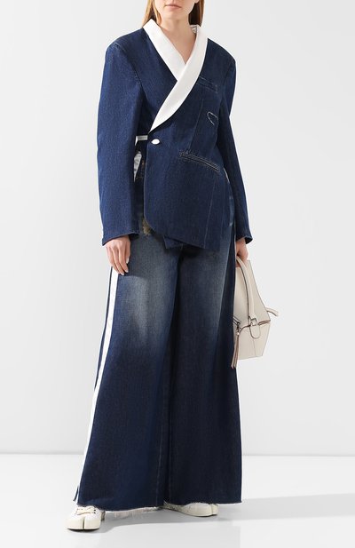 Джинсовый жакет MM6 синего цвета по цене 93000 руб., арт. S62BN0031/S30460, фото 2 Джинсовый жакет MM6, арт. S62BN0031/S30460, фото 2