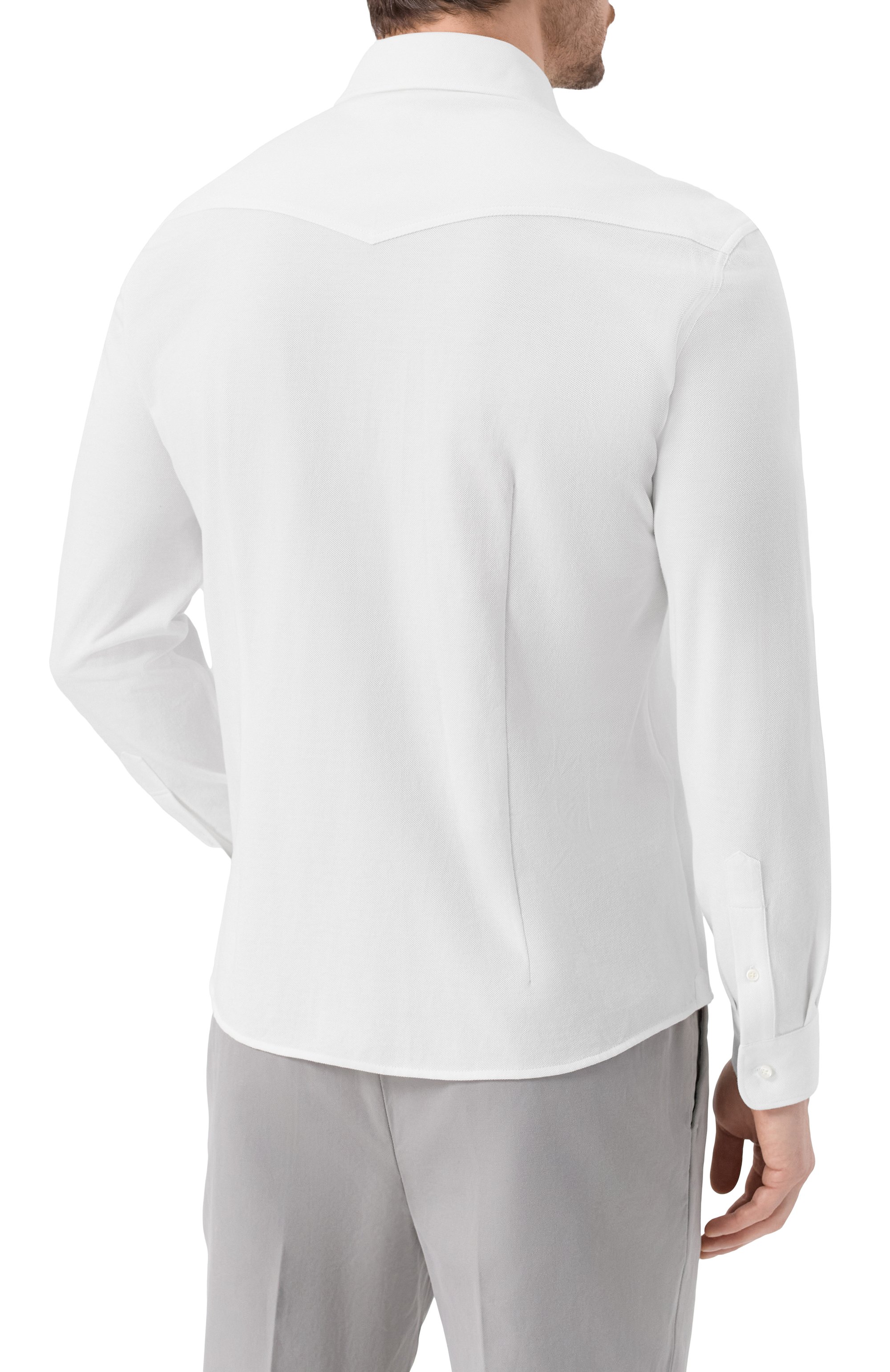 Хлопковая рубашка BRUNELLO CUCINELLI, арт. ME8546666, фото 4