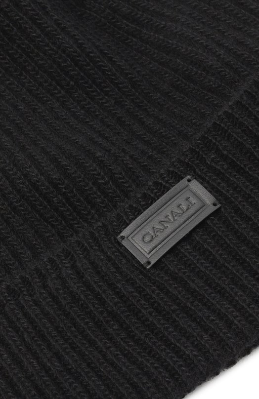 Шапка из шерсти и кашемира Canali B0032/MK02171 Чёрный  B0032/MK02171 Фото 3