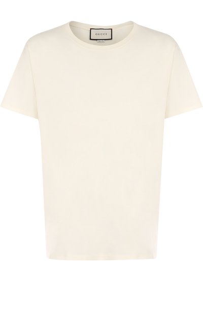 Хлопковая футболка с логотипом бренда GUCCI, арт. 493117/X3I85, фото 1