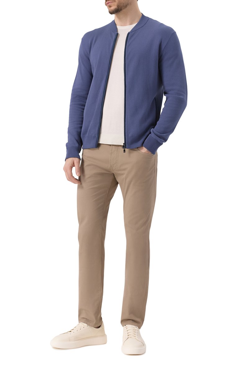 Мужские джинсы CORNELIANI бежевого цвета, арт. 254JL2-2520128 | Фото 2 (Материал внешний: Хлопок, Деним; Длина (брюки, джинсы): Стандартные; Кросс-КТ: Деним; Силуэт М (брюки): Прямые; Стили: Повседневный; Автоматизация ТО: Проставлено; Автоматизация состава: Проставлено; Детали: Без декора)