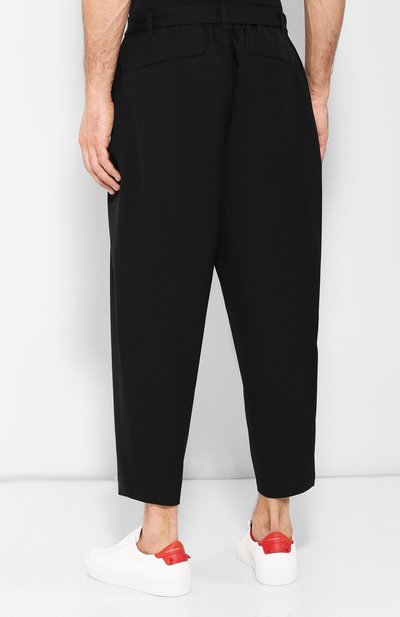 Хлопковые брюки KAZUYUKI KUMAGAI черного цвета по цене 32100 руб., арт. KP91-056, фото 4 Хлопковые брюки KAZUYUKI KUMAGAI, арт. KP91-056, фото 4