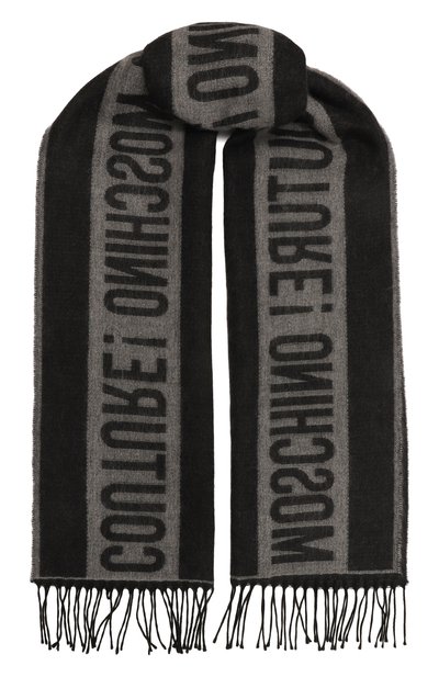 Мужской шарф из шерсти и вискозы MOSCHINO, арт. 30770/M3185