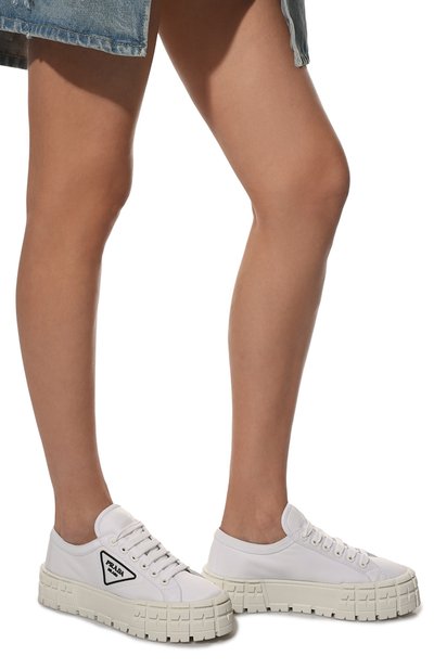 Текстильные кеды double wheel PRADA, арт. 1E260M-3LFX-F0009-050, фото 3