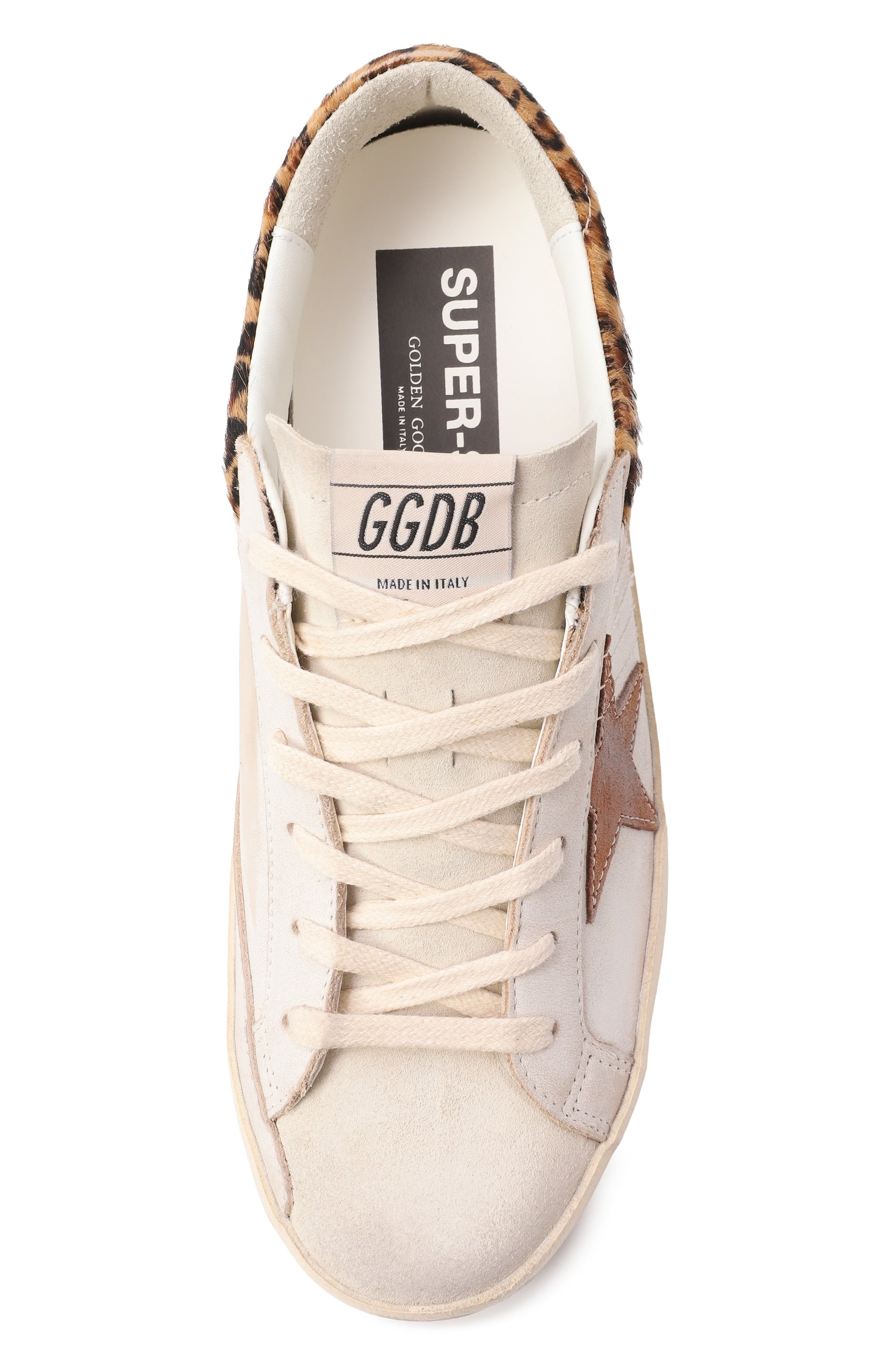 Кожаные кеды super-star GOLDEN GOOSE DELUXE BRAND, арт. GWF01042.F008167, фото 6