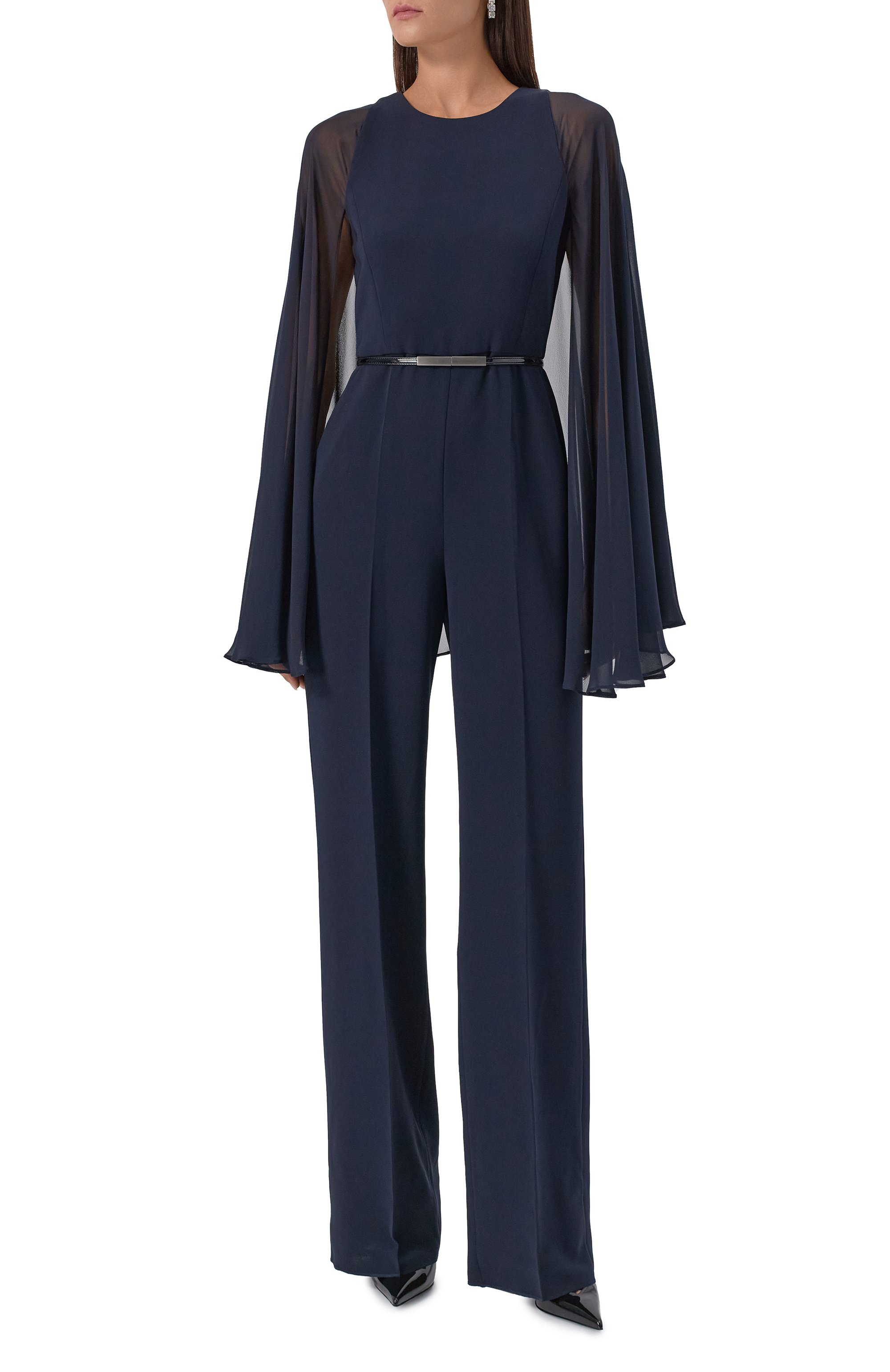 Комбинезон MAX MARA STUDIO темно-синего цвета по цене 115500 руб., арт. VERTICE, фото 3 Комбинезон MAX MARA STUDIO, арт. VERTICE, фото 3