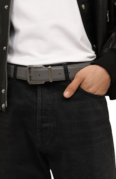 Кожаный ремень STEFANO RICCI серого цвета по цене 113000 руб., арт. N382VD/A566P, фото 2 Кожаный ремень STEFANO RICCI, арт. N382VD/A566P, фото 2