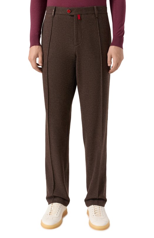 Кашемировые брюки Kiton UFFPBRK0150G08 Коричневый  UFFPBRK0150G08 Фото 3