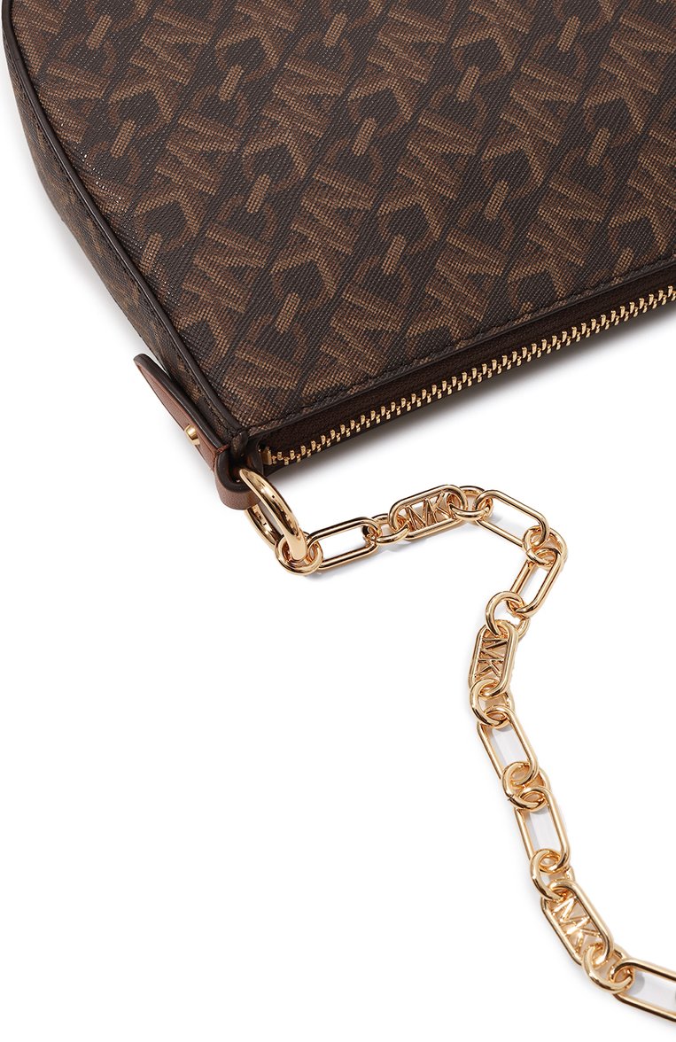 Женская сумка empire MICHAEL MICHAEL KORS коричневого цвета, арт. 32H3G8EW6B | Фото 3 (Размер: small; Материал сплава: Проставлено; Драгоценные камни: Проставлено; Материал: Экокожа)