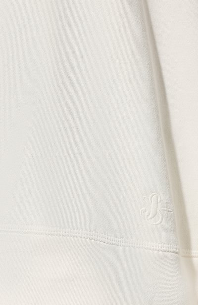 Хлопковое худи JIL SANDER кремового цвета по цене 52750 руб., арт. JPPU707515-WU248608, фото 5 Хлопковое худи JIL SANDER, арт. JPPU707515-WU248608, фото 5