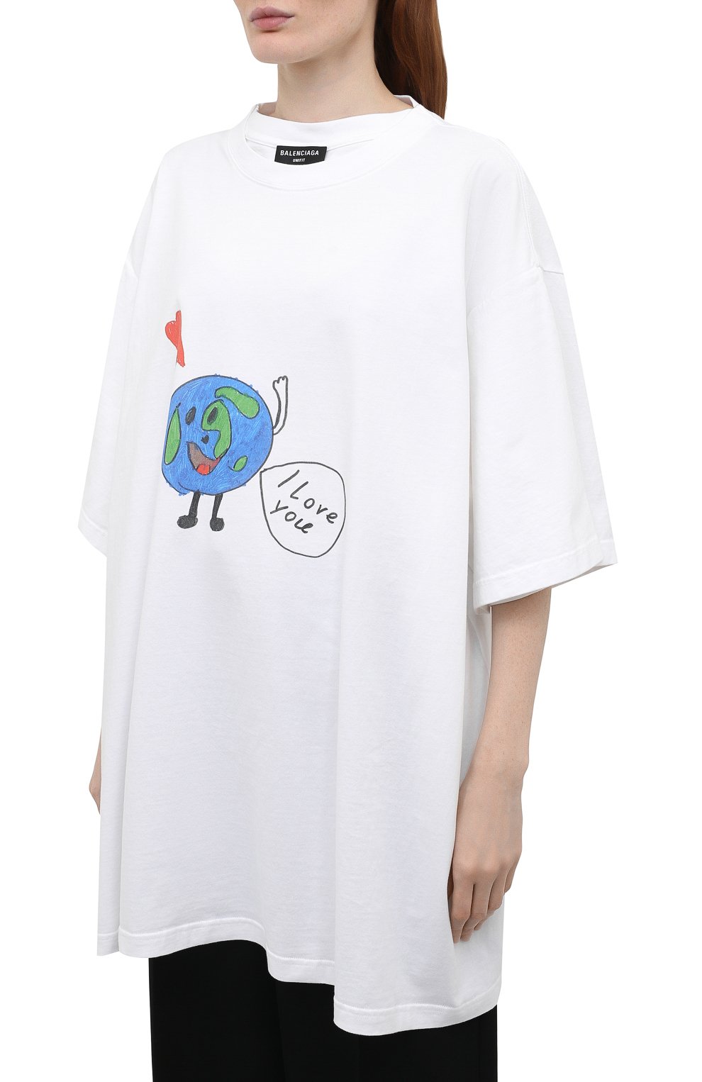 Хлопковая футболка BALENCIAGA, арт. 657059/TKV94, фото 3