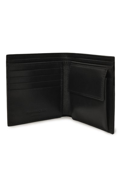 Кожаное портмоне ALEXANDER MCQUEEN черного цвета по цене 30850 руб., арт. 602139 1AAIG, фото 3 Кожаное портмоне ALEXANDER MCQUEEN, арт. 602139 1AAIG, фото 3
