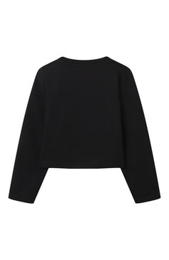 Детский хлопковый свитшот BALMAIN черного цвета, арт. BW4B00 | Фото 2 (Материал сплава: Проставлено; Рукава: Длинные; Драгоценные камни: Проставлено; Девочки Кросс-КТ: Свитшот-одежда; Материал внешний: Хлопок; Ростовка одежда: 8 лет | 128 см, 12 лет | 152 см, 10 - 11 лет | 140 - 146см, 16 лет | 164 см, 13 - 15 лет | 158 см)