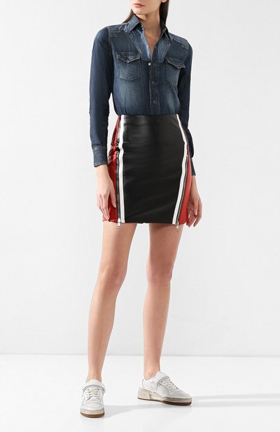 Кожаные кеды travis SAINT LAURENT, арт. 558255/04L10, фото 2