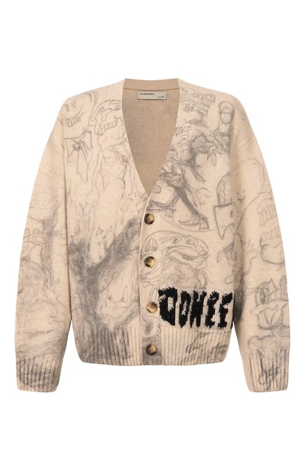 Мужской шерстяной кардиган DOMREBEL, арт. M DRAWINGS/KNIT CARDIGAN