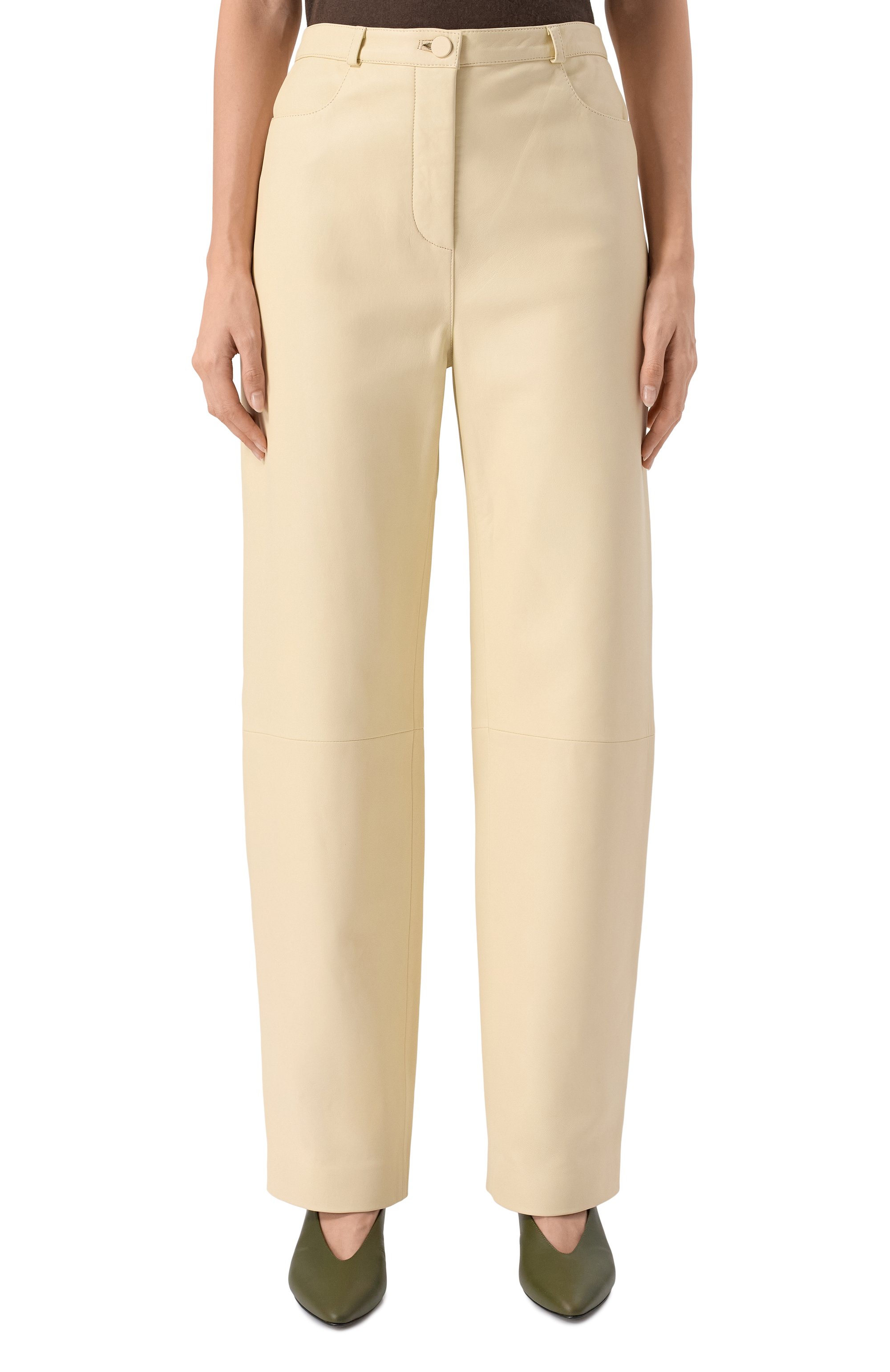 Кожаные брюки LOULOU DE SAISON, арт. C0BE, фото 3