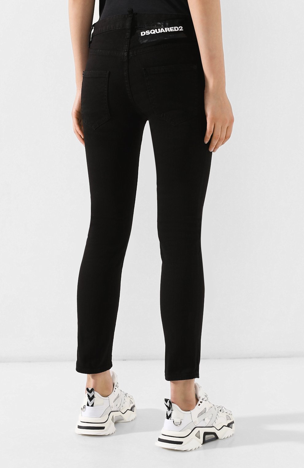 Джинсы DSQUARED2 черного цвета по цене 31150 руб., арт. S75LB0225/S39781, фото 4 Джинсы DSQUARED2, арт. S75LB0225/S39781, фото 4