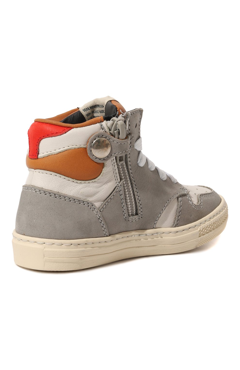 Высокие кеды из кожи RONDINELLA, арт. 12053-1D/24-27, фото 3