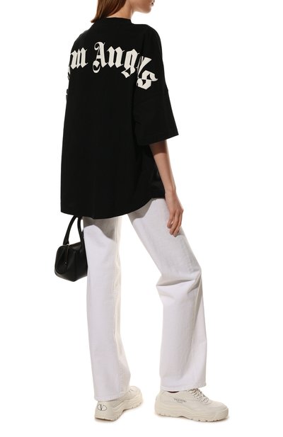 Хлопковая футболка PALM ANGELS, арт. PWAA023C99JER0011001, фото 2