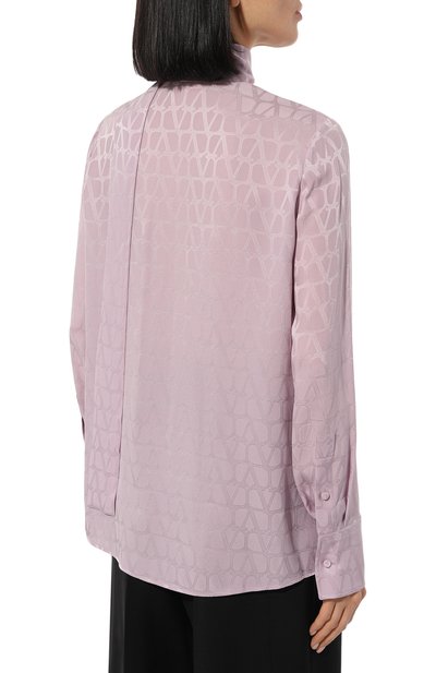 Шелковая блузка VALENTINO, арт. 5B3AB5T77TK, фото 4