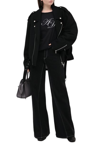 Хлопковая футболка ANN DEMEULEMEESTER, арт. 2002-3979-232-097, фото 2