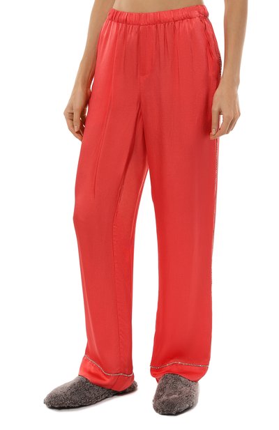 Брюки из вискозы LOVE STORIES красного цвета по цене 21250 руб., арт. L23103152400, фото 3 Брюки из вискозы LOVE STORIES, арт. L23103152400, фото 3