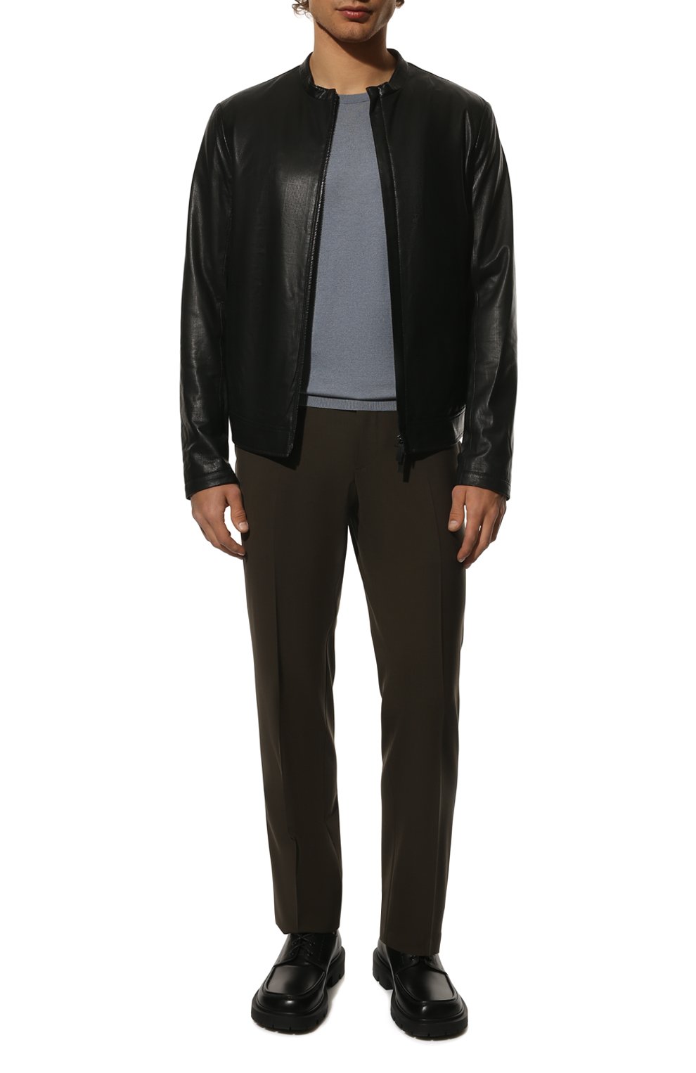 Кожаная куртка EMPORIO ARMANI, арт. I1R47P/I1P47, фото 2