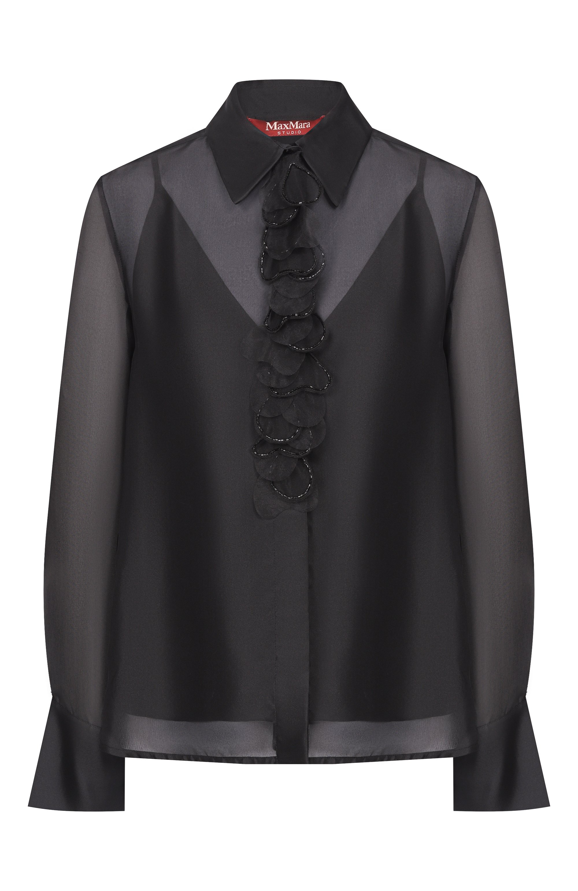 Шелковая блузка MAX MARA STUDIO, арт. MSEAGI, фото 1