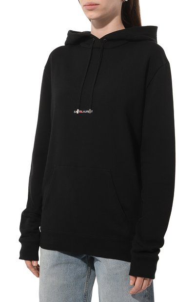 Хлопковое худи SAINT LAURENT, арт. 677256/YB2EZ, фото 3