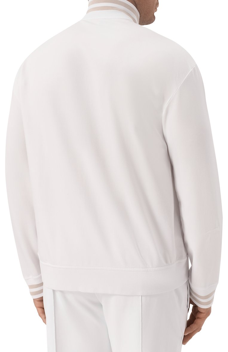 Мужской толстовка PAUL&SHARK белого цвета, арт. 25411846/3XL | Фото 4 (Автоматизация состава: Проставлено; Автоматизация ТО: Проставлено; Рукава: Длинные; Длина (для топов): Стандартные; Материал внешний: Хлопок; Мужское Кросс-КТ: Толстовка-одежда; Стили: Спорт-шик)