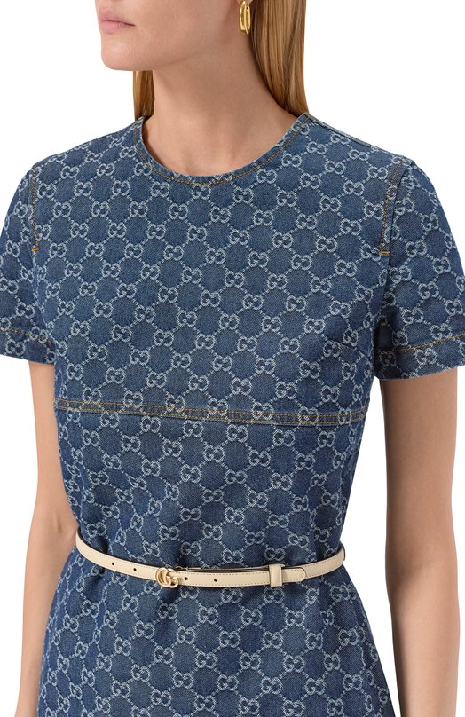 Джинсовое платье Gucci 818219/XDC9H Синий  818219/XDC9H Фото 4