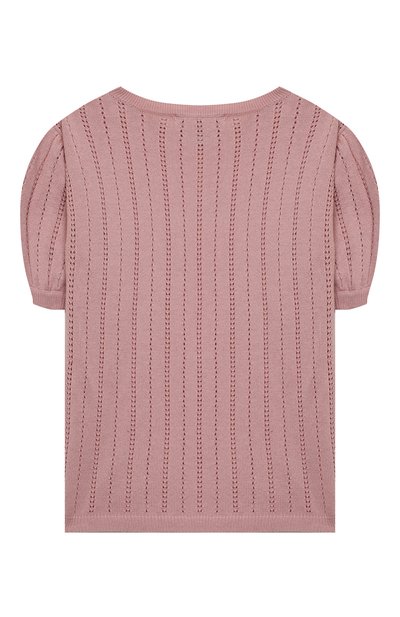 Кашемировый пуловер OSCAR ET VALENTINE розового цвета по цене 27750 руб., арт. TOP15, фото 2 Кашемировый пуловер OSCAR ET VALENTINE, арт. TOP15, фото 2