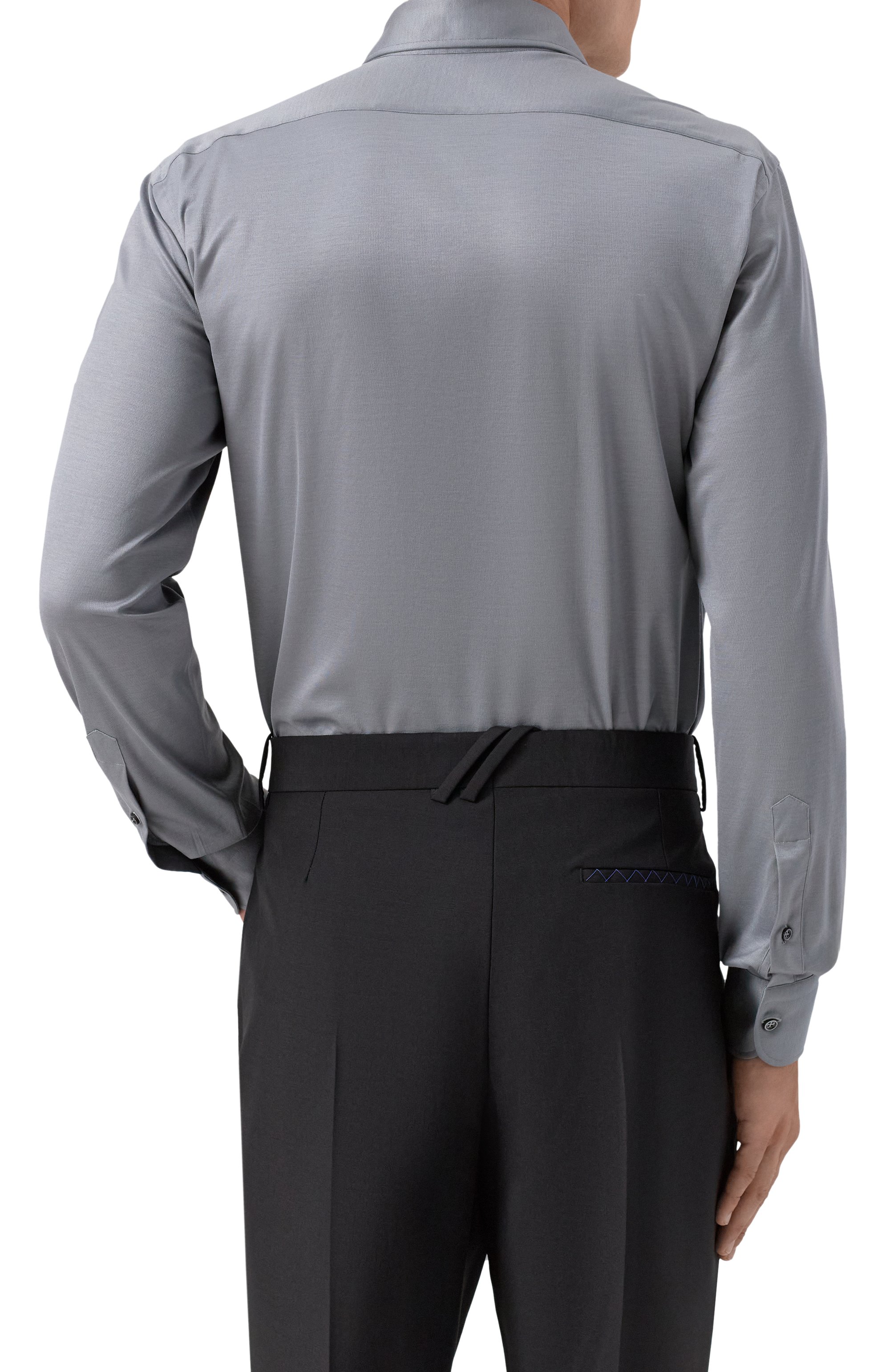 Хлопковая сорочка MVST, арт. SLIM/GABRIELLE/R0UND/1628-JERSEY (INTERL0CK), фото 4