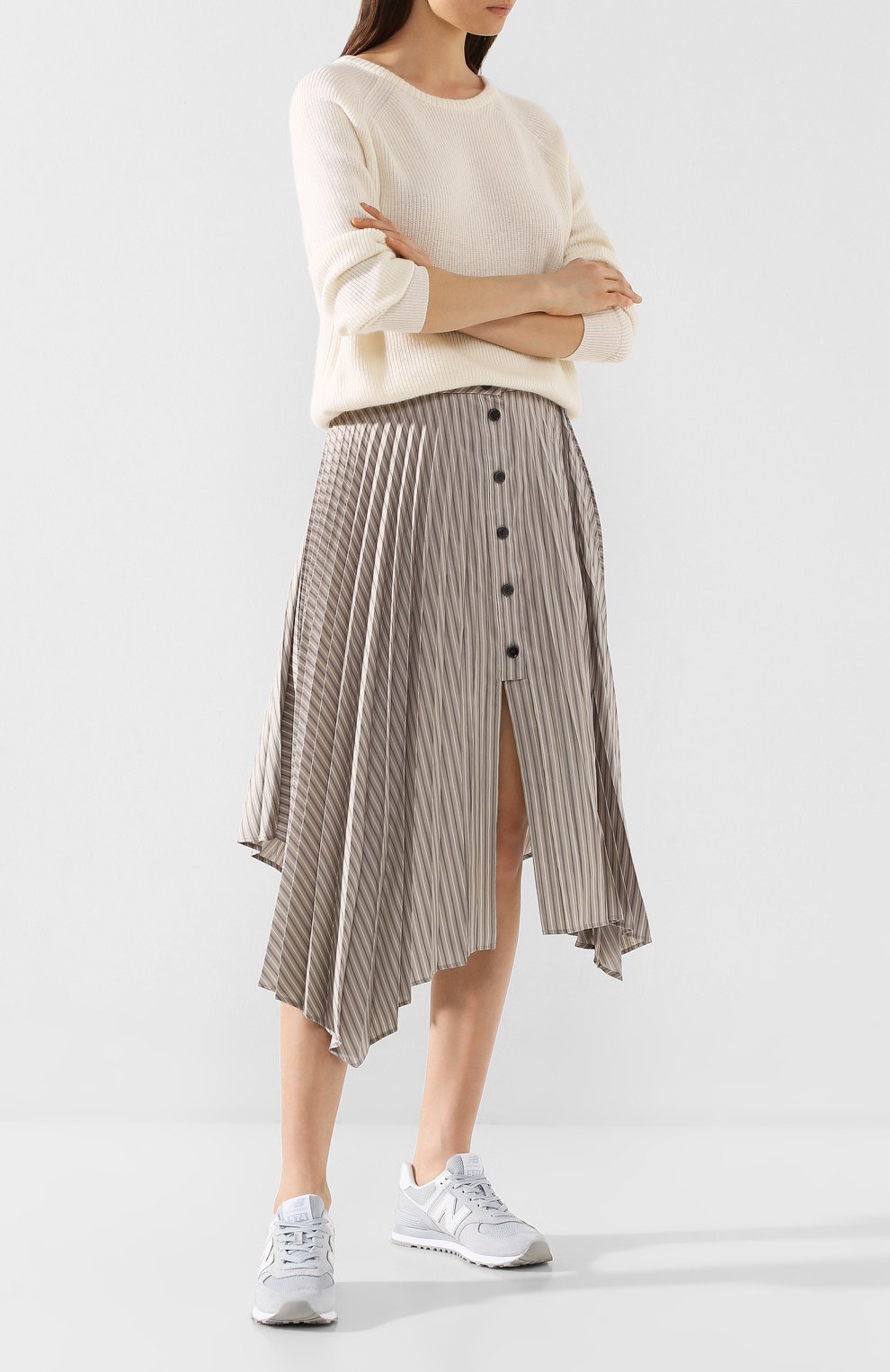 Комбинированные кроссовки 574 NEW BALANCE, арт. WL574OAA/B, фото 2