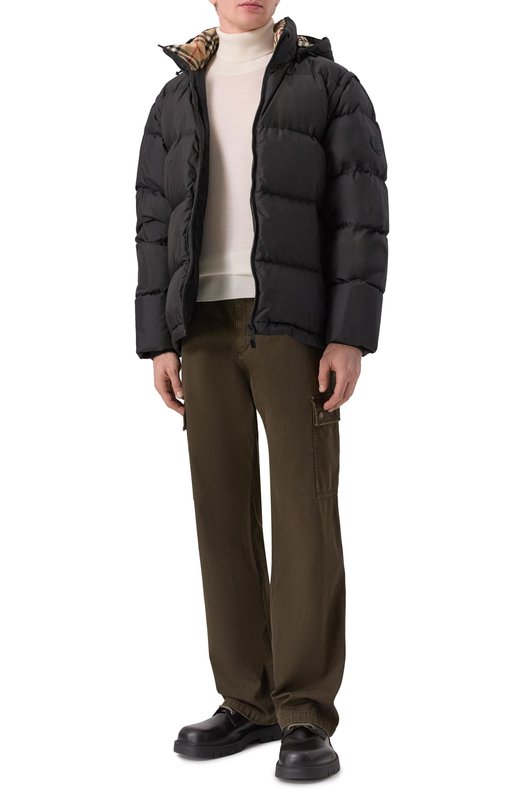 Пуховик Burberry 8112660/182437 Чёрный  8112660/182437 Фото 2
