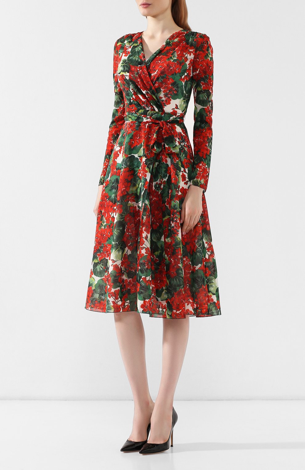 Шелковое платье DOLCE & GABBANA, арт. F69F3T/FSAYB, фото 3