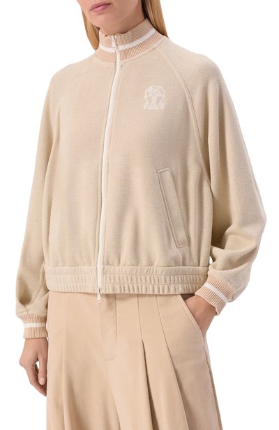 Толстовка из вискозы и хлопка BRUNELLO CUCINELLI, арт. MP930SN906, фото 3