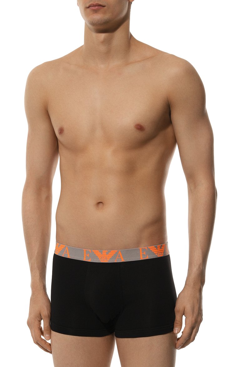 Мужские комплект из трех боксеров EMPORIO ARMANI черного цвета, арт. 111357/4R715 | Фото 4 (Нос: Не проставлено; Материал сплава: Проставлено; Материал внешний: Хлопок; Мужское Кросс-КТ: Трусы; Кросс-КТ: бельё; Трусы М: Боксеры)