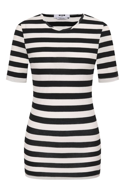 Женская хлопковая футболка MSGM, арт. 4042MDM82 267301/267301