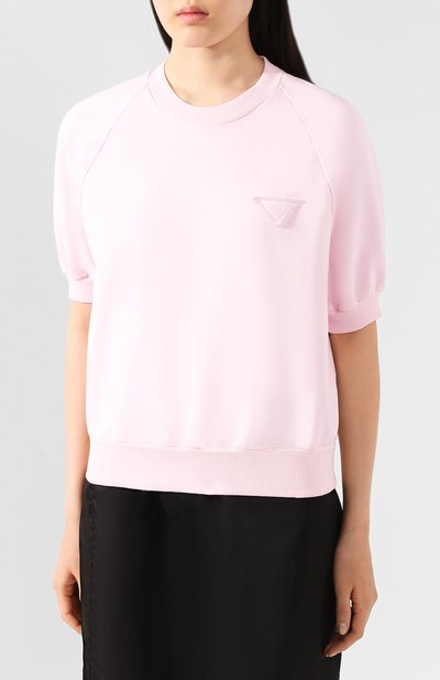 Хлопковый свитшот PRADA, арт. 135678-1WN6-F0028, фото 3