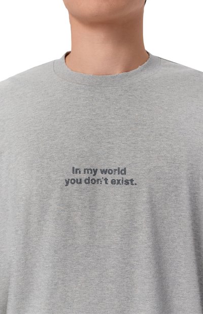 Хлопковый лонгслив VETEMENTS серого цвета по цене 89250 руб., арт. MH27LS265G, фото 5 Хлопковый лонгслив VETEMENTS, арт. MH27LS265G, фото 5