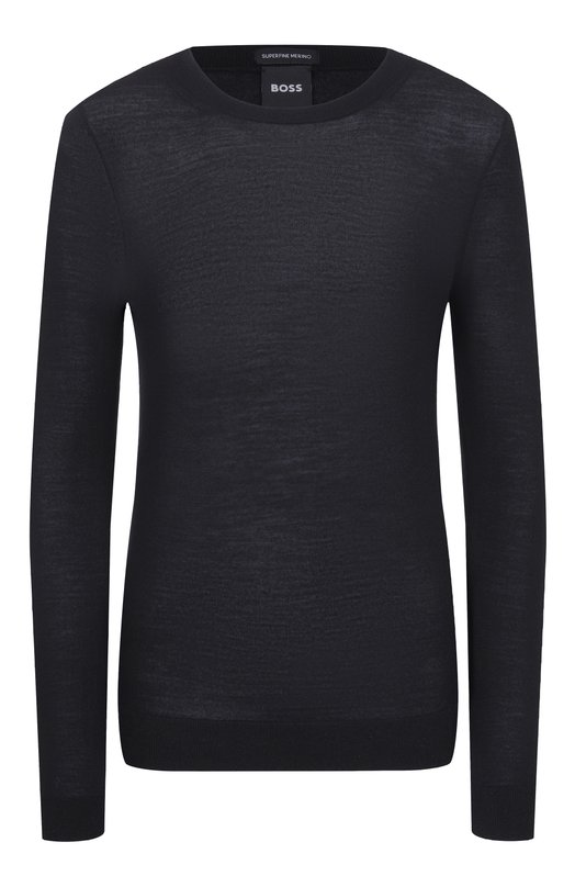 Шерстяной пуловер BOSS 50544987 Чёрный 50544987