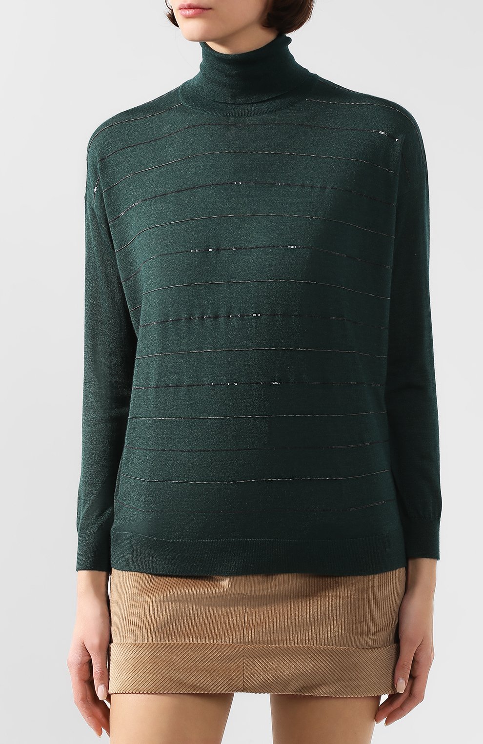 Водолазка из смеси кашемира и шелка BRUNELLO CUCINELLI, арт. M13830813, фото 3