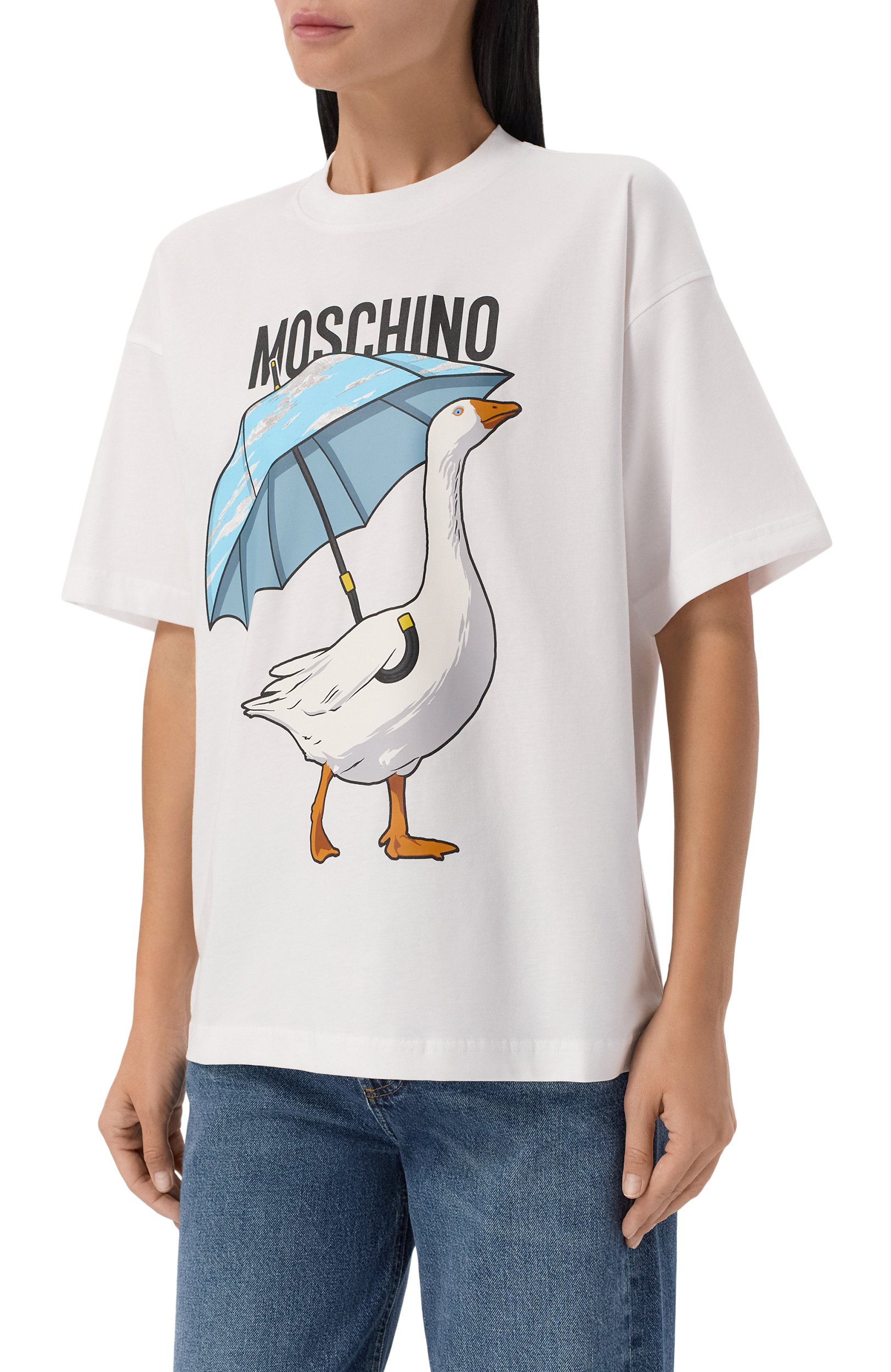 Хлопковая футболка MOSCHINO, арт. J0703/5541, фото 3