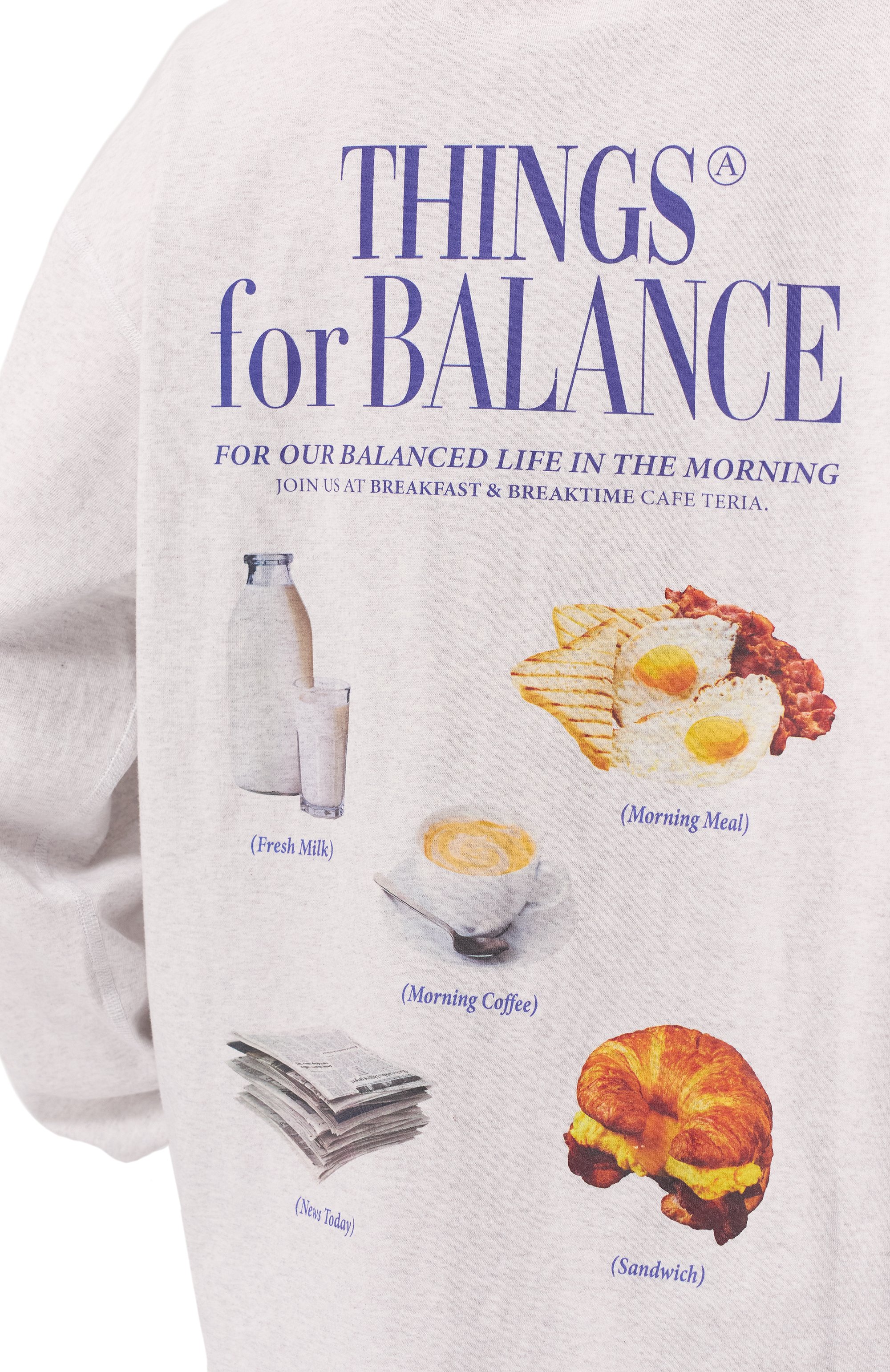 Хлопковый свитшот AECA WHITE, арт. AWCMSSBBTTLST001A2.LIGHT GREY (S), фото 5