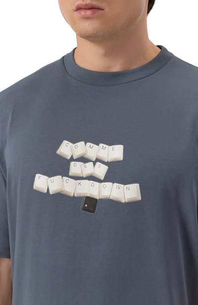 Хлопковая футболка COMME DES FUCKDOWN, арт. CFABM01589, фото 5