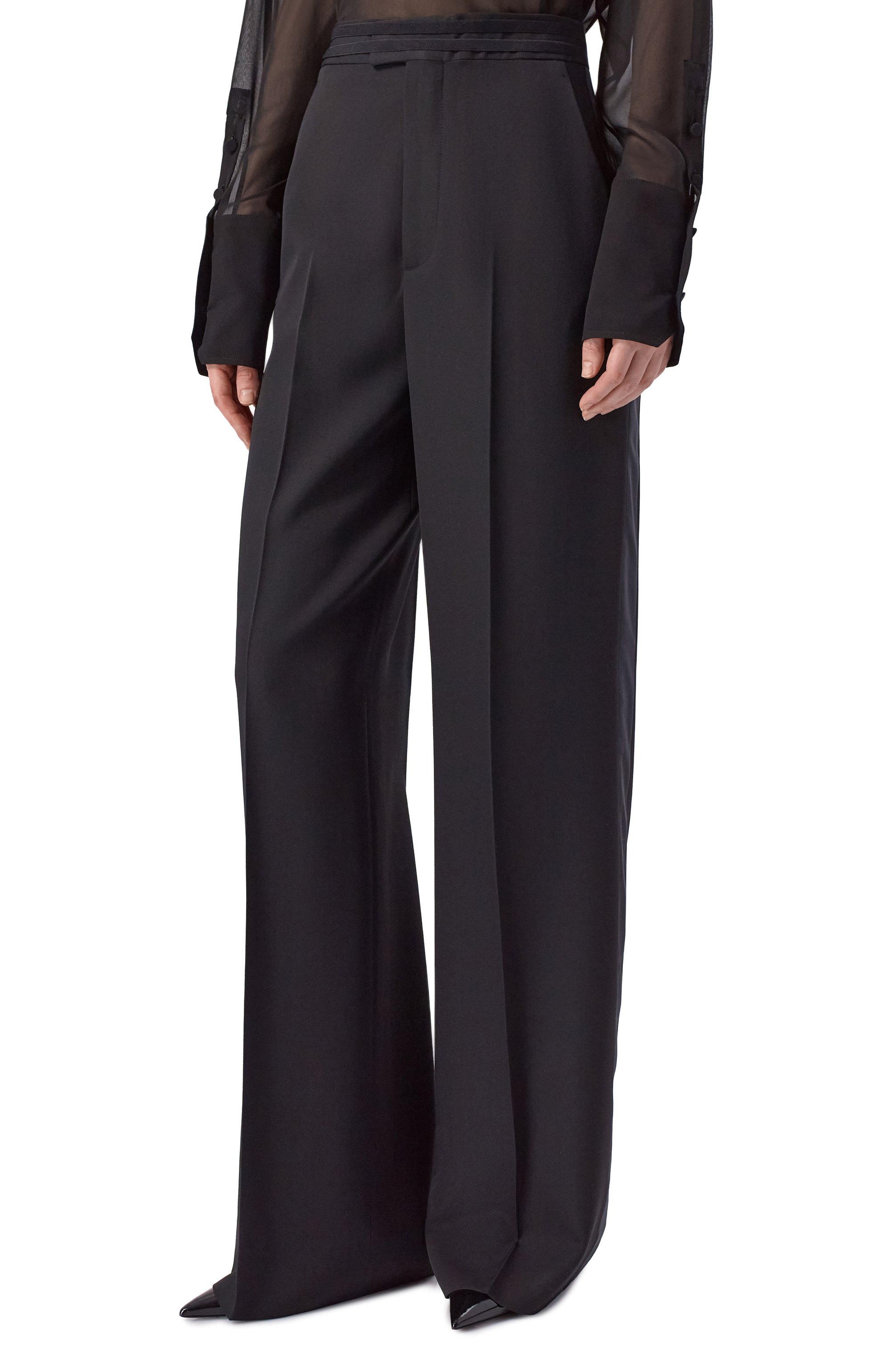 Шерстяные брюки ARMARIUM черного цвета по цене 131500 руб., арт. ARMFWP039/W001, фото 3 Шерстяные брюки ARMARIUM, арт. ARMFWP039/W001, фото 3