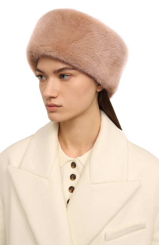 Шапка Джулия из меха норки FurLand 0034602110178600000 Бежевый  0034602110178600000 Фото 2