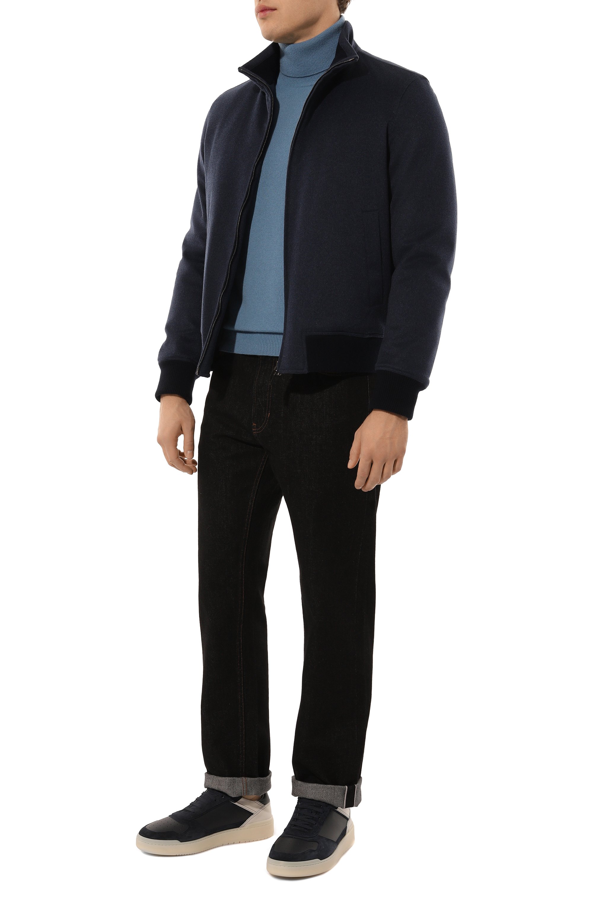 Кожаные кеды basket BRUNELLO CUCINELLI, арт. MZUGSGZ324, фото 2