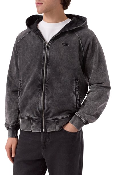 Хлопковая толстовка DIESEL, арт. A21890/0KIBZ, фото 3